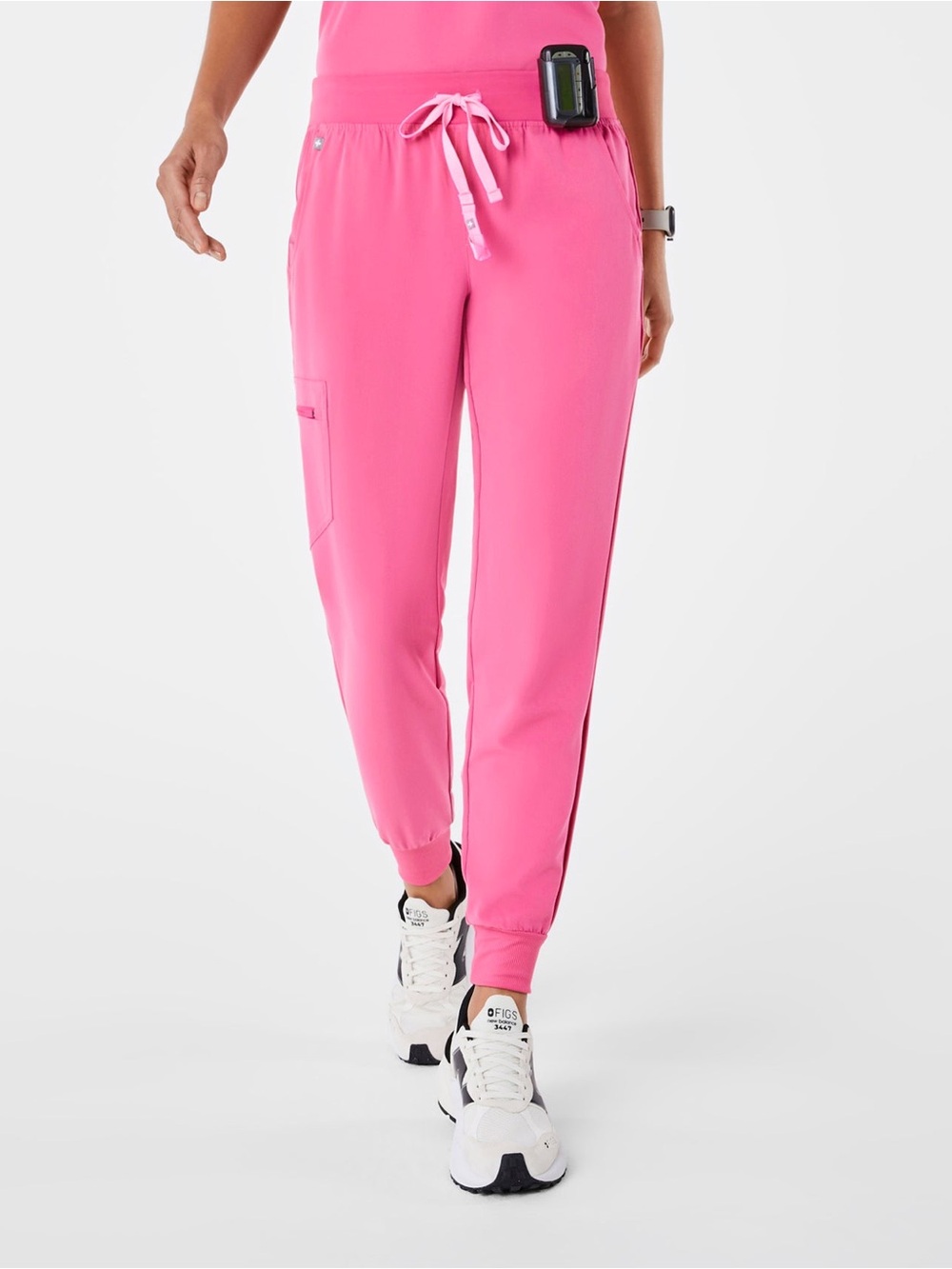 FIGS Women's Zamora Jogger Scrub Pants - F ing Pink Limited Edition Size L